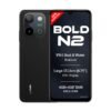Lava Bold N2 (Indus Black, 4 GB RAM, 64 GB Storage) | 13MP AI Dual Rear Camera | Largest 6.75" HD+ Display | 5000 mAh Battery & 10W Charging | IP64 Water & Dust Proof | Charger & Phone-Case in Box