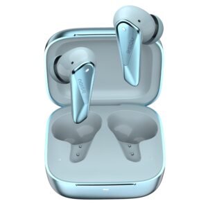 Noise Buds N2 Pro Truly Wireless Earbuds with ANC (Up to 32dB), 70H Playtime, Dual Pairing, InstaCharge (10 Min = 200 Min), Bluetooth v6.0, Metallic Finish – Arctic Blue