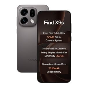 Oppo Find X9s 5G (Midnight Grey, 12GB, 256GB) | Hasselblad 50MP Triple Camera | 120× Super Zoom | MediaTek Dimensity 9500s | 7025mAh 80W SUPERVOOC | ColorOS 16