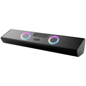 ZEBRONICS Astra 35, Portable Bluetooth Speaker, 16 Watts, Upto 8h Backup, Dual Drivers + Dual Passive Radiators, Call Function, Bluetooth v5.3 | USB | mSD| AUX, TWS, RGB LED