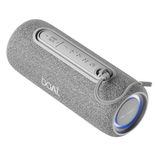 boAt Stone 350 Pro Plus 16W Signature Sound, Up to 8 Hours Playtime, IPX5 Resistance, Type-C Charging, TWS for 2X Power, Built-in Mic, Voice Assistant Wireless Bluetooth Speaker (Titanium Grey)