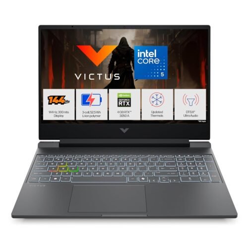 HP Victus, Intel Core 5 210H, 4GB RTX 3050 A (24GB DDR5, 512GB SSD) FHD, 144Hz, 300 nits, IPS, 15.6”/39.6 cm, Win11, M365* Office24, Mica Silver, 2.29kg, fa2500TX, Backlit, Gaming Laptop