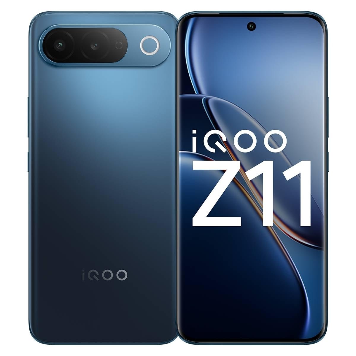 iQOO Z11 5G (Celestial Blue, 8GB RAM, 128GB Storage) | India’s 1st MediaTek Dimensity 7500 Turbo Processor* | 3D Curved Display- Brightest Display in the Segment* | AI Captions- Record & Recap*