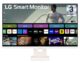 LG Smart Monitor 80cm (32 in) w/webOS Platform for Smart TV Experience, FHD 1920×1080, IPS, HDR10, Bluetooth, Screen Mirroring, Built-in Channels, ThinQ, 5Wx2 Speakers, HDMIx2, USB, 32SR50F, White