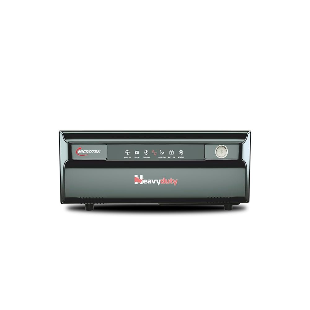 Microtek Heavy Duty 1550 Advanced Digital 1250VA/12V Inverter, Support 1 Battery with 3 Year Warranty for Home, Office & Shops